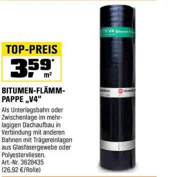 OBI Bitumen-flämm- pappe,,v4 Angebot