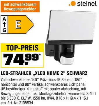 OBI Led-strahler „xled home 2" schwarz Angebot