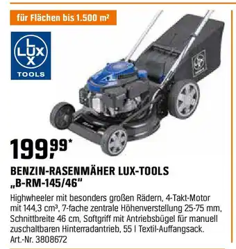 OBI Benzin-rasenmäher lux-tools Angebot