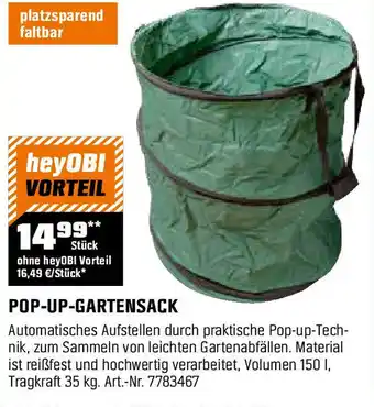 OBI Pop-up-gartensack Angebot