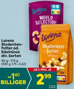 Billa Studenten- futter od. Edelnüsse Angebot