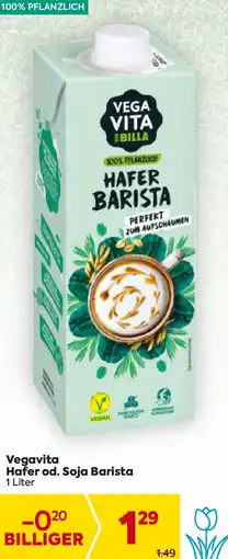 Billa Hafer od. Soja Barista Angebot