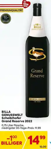 Billa Scheiblhofer Grand Reserve 2022 Angebot