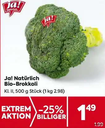 Billa Bio-Brokkoli Angebot