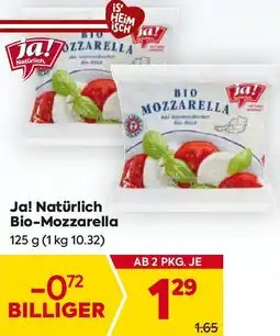 Billa Bio-Mozzarella Angebot