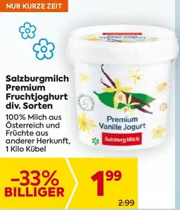 Billa Premium Fruchtjoghurt Angebot