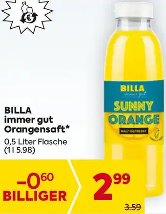 Billa Orangensaft Angebot