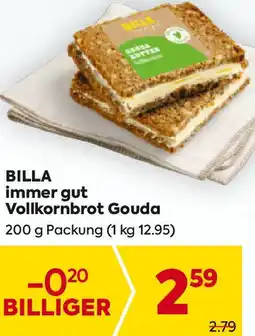 Billa Vollkornbrot Gouda Angebot