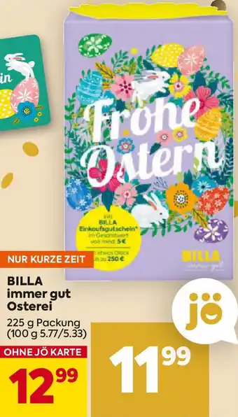 Billa Osterei Angebot