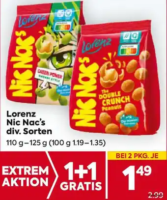 Billa Nic Nac's Angebot