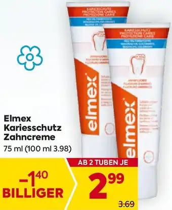 Billa Kariesschutz Zahncreme Angebot