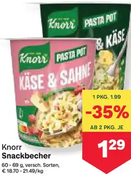 MPreis Snackbecher Angebot