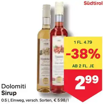 MPreis Sirup Angebot