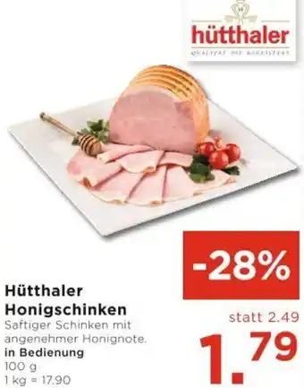 Unimarkt Hütthaler Honigschinken Angebot