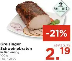 Unimarkt Greisinger Schweinebraten Angebot