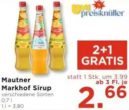 Unimarkt Markhof Sirup Angebot