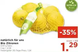 Unimarkt Bio Zitronen Angebot