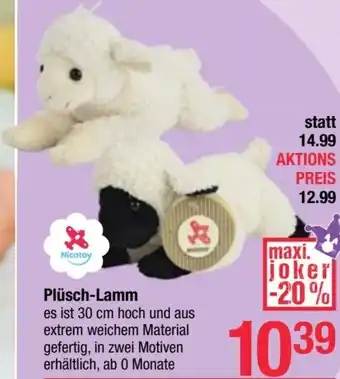 Maximarkt Plüsch-Lamm Angebot