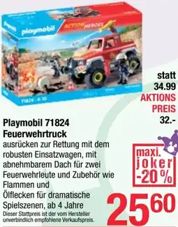 Maximarkt Playmobil Feuerwehrtruck Angebot