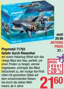 Maximarkt Playmobil Gefahr durch Riesenhai Angebot