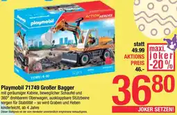 Maximarkt Playmobil Großer Bagger Angebot