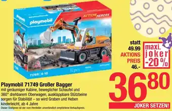 Maximarkt Playmobil Großer Bagger Angebot