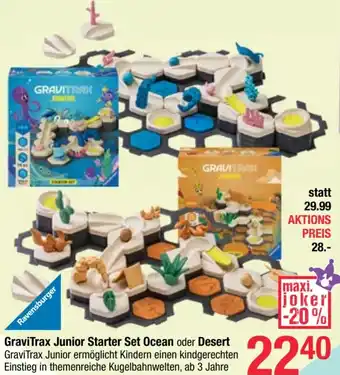 Maximarkt GraviTrax Junior Starter Set Ocean oder Desert Angebot