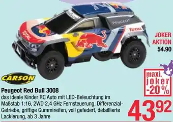 Maximarkt Peugeot Red Bull 3008 Angebot