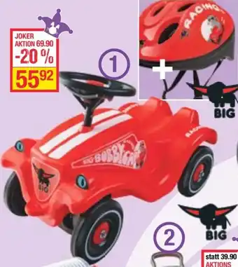 Maximarkt BIG Bobby Car Classic + Helm Angebot