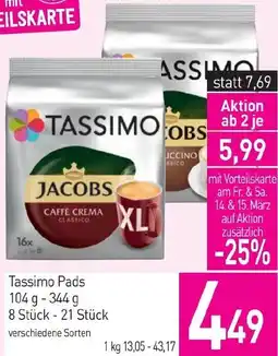 Sutterlüty Tassimo Pads Angebot