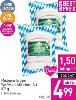 Sutterlüty Metzgerei Broger Weißwurst Münchner Art Angebot