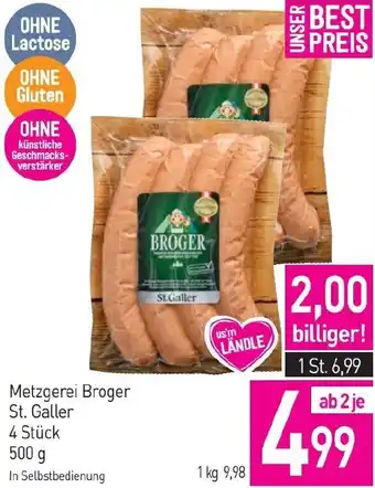 Sutterlüty Metzgerei Broger St. Galler Angebot