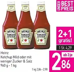 Sutterlüty Ketchup Mild oder mit weniger Zucker & Salz Angebot