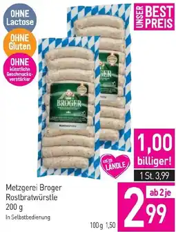 Sutterlüty Metzgerei Broger Rostbratwürstle Angebot