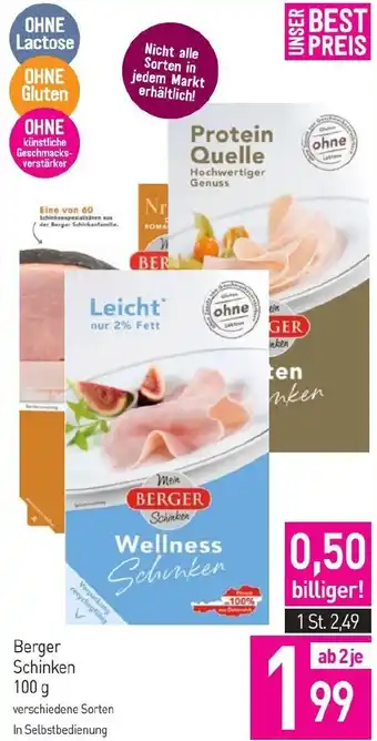 Sutterlüty Berger Schinken Angebot