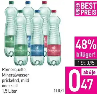 Sutterlüty Mineralwasser prickelnd, mild oder still Angebot