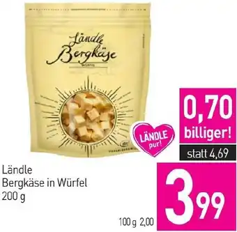 Sutterlüty Bergkäse in Würfel Angebot