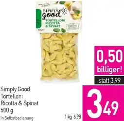 Sutterlüty Simply Good Tortelloni Ricotta & Spinat Angebot