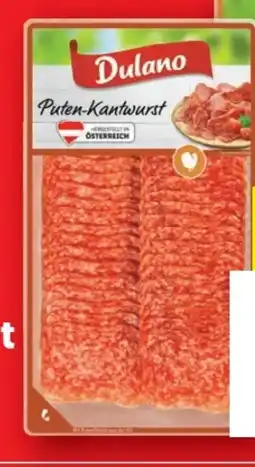 Lidl Dulano Puten-Kantwurst Angebot