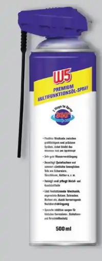 Lidl W5 Premium Multifunktionsöl Spray Angebot