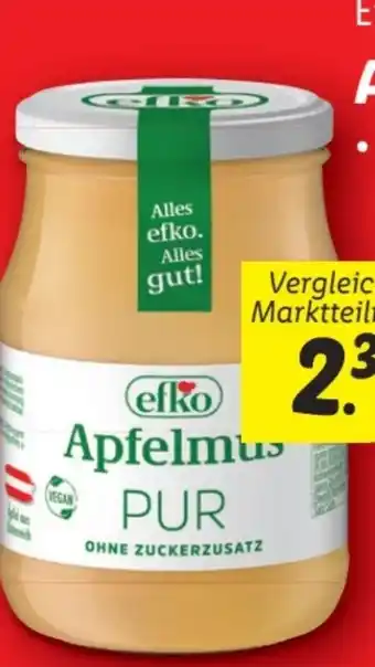 Lidl Efko Apfelmus Pur Angebot