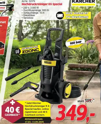 Zgonc Hochdruckreiniger k6 special Angebot