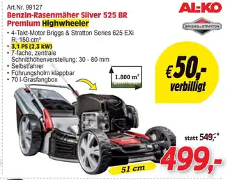 Zgonc Benzin-rasenmäher silver 525 br Angebot