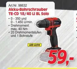 Zgonc Akku-bohrschrauber te-cd 18/40 li bl solo Angebot