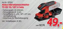 Zgonc Akku-vibrationsschleifer tc-os 18/187 li solo Angebot