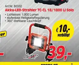 Zgonc Akku-led-strahler tc-cl 18/1800 li solo Angebot