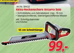 Zgonc Akku-heckenschere arcurra solo Angebot