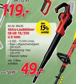 Zgonc Akku-laubbläser ge-ub 18/250 Angebot