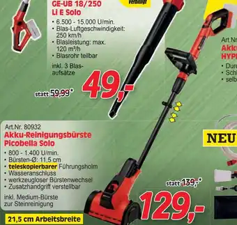 Zgonc Akku-reinigungsbürste picobella solo Angebot