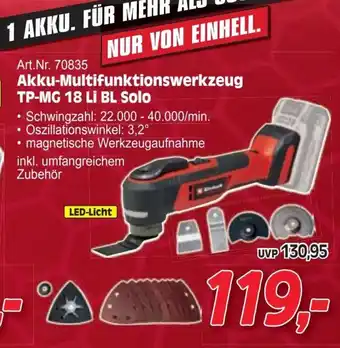 Zgonc Akku-multifunktionswerkzeug tp-mg 18 li bl solo Angebot